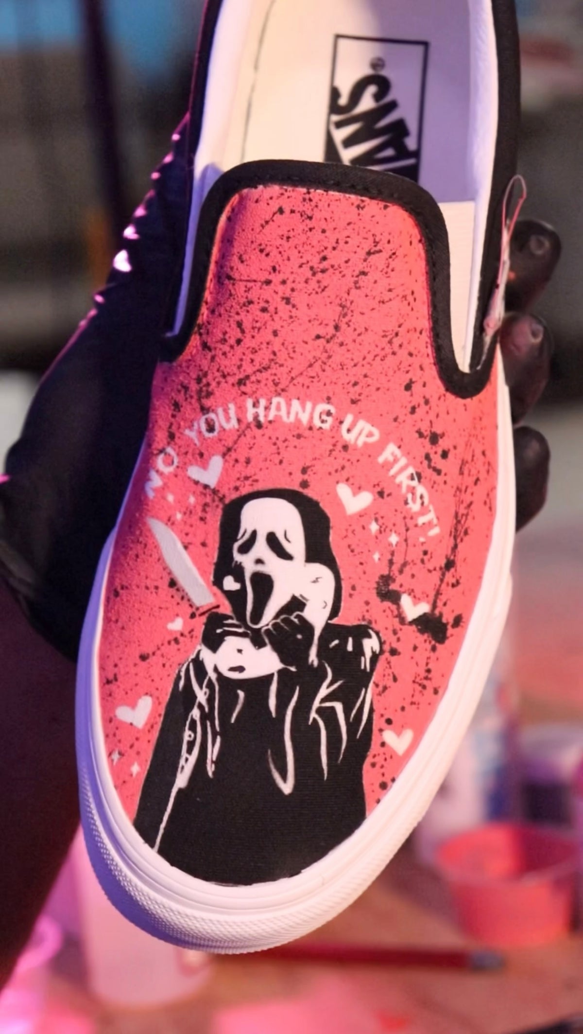 NO YOU HANG UP FIRST handmade by Pure Customs